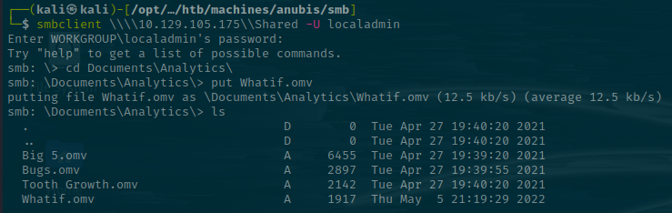 Putting the New Whatif.omv on the Shared Drive
