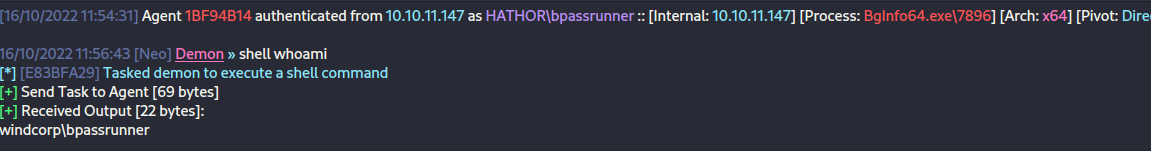 Shell as bpassrunner